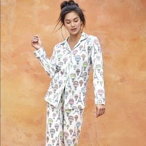 BedHead Up Up & Away White Pajama Set